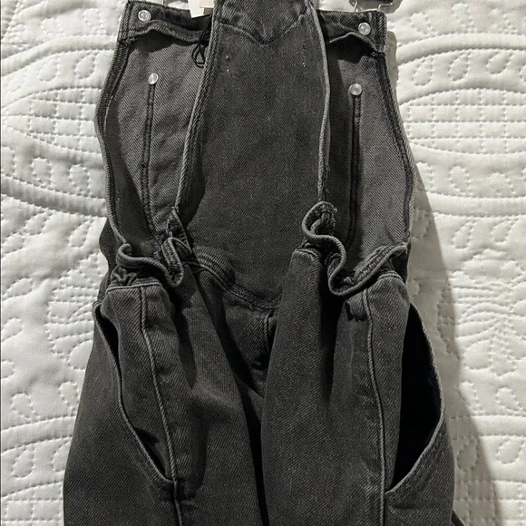 ZARA - Girls' Dark Gray Denim Overall Dress SZ: 10 - Picture 7 of 7